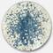 Designart - Geometric Blue Spots - Geometric Metal Circle Wall Art